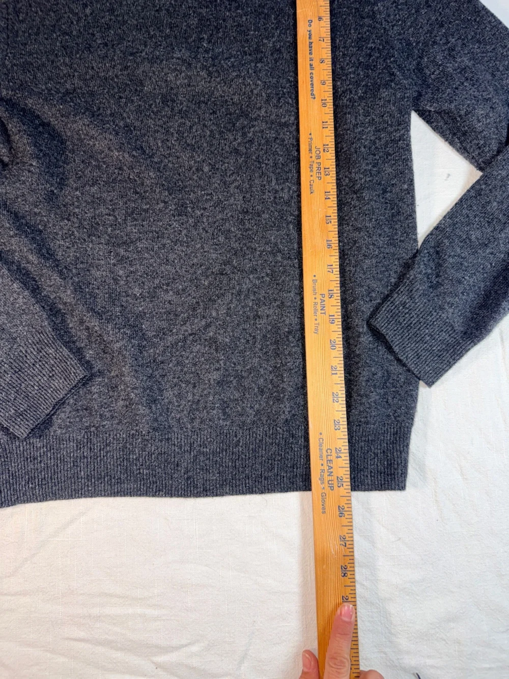 J. Crew Men’s Crewneck Sweater in Dark Charcoal - !00% Cashmere